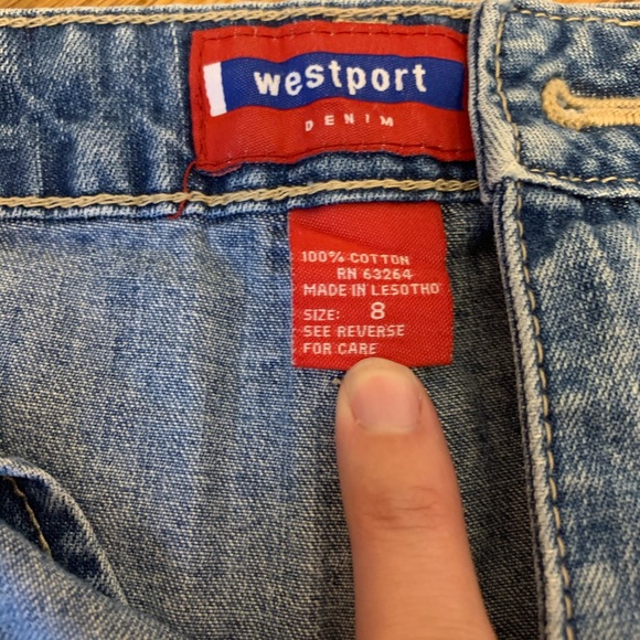 Vintage Westport denim skort - Picture 3 of 6